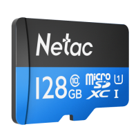 Карта памяти Netac P500 Standard MicroSDXC 128GB NT02P500STN-128G-S U1/C10 up to 80MB/s, retail pack card only