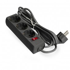 Удлинитель Exegate EX279352RUS EC-3-5B (3 розетки, 5м, евровилка, черный)