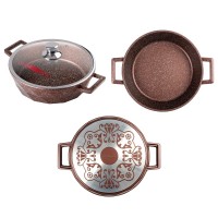 Жаровня Горница Бриллиант Brown тефл ЖБ-243бр 24х7см