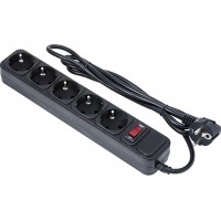 Сетевой фильтр Exegate EX221175RUS SP-5-1.8B (5 розеток, 1.8м, евровилка, черный)