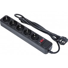 Сетевой фильтр Exegate EX221175RUS SP-5-1.8B (5 розеток, 1.8м, евровилка, черный)