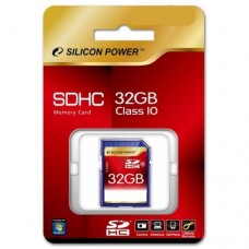 Карта памяти Silicon Power SP032GBSDH010V10 SD 32GB SDHC Class 10