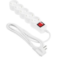 Сетевой фильтр 5bites SP5W-230 5S, 3*0.75mm2, 3m, White