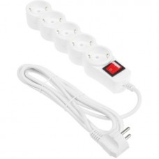 Сетевой фильтр 5bites SP5W-230 5S, 3*0.75mm2, 3m, White