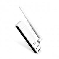 TP-LINK TL-WN722N, Wi-Fi USB Адаптер, 150Mbps High Gain (высокого усиления), with Cradle, Atheros, 1T1R, 2.4GHz, 802.11n/g/b, 1 detachable antenna