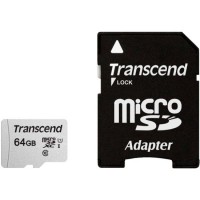 Карта памяти Transcend microSDХC 300S 64GB Class10 UHS-I U1 (TS64GUSD300S)