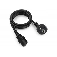 Кабель питания БП/Сеть Cablexpert PC-186-1M, 1м, Schuko- C13, черный