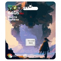 Карта памяти 64Gb Micro-SD More choice Class10 V30 MC64-V30 (Black White)