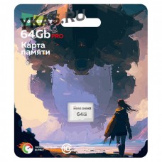 Карта памяти 64Gb Micro-SD More choice Class10 V30 MC64-V30 (Black White)