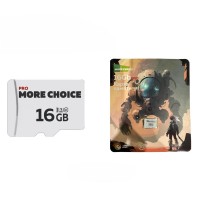 Карта памяти 16Gb Micro-SD More choice Class10 V30 MC16-V30 (Black White)