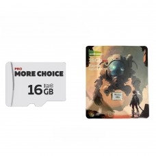 Карта памяти 16Gb Micro-SD More choice Class10 V30 MC16-V30 (Black White)