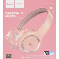 Наушники полноразмерные bluetooth HOCO W41 Charm (розовый)