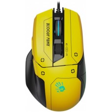 Мышь A4Tech Bloody W70 Max Punk желтый/черный оптическая 10000dpi