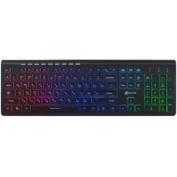 Клавиатура Oklick 490ML белый USB slim Multimedia LED