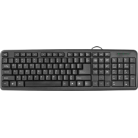 Клав. Defender HB- 420 , Black, Classic, USB, мембранная, кабель: 1,5 м