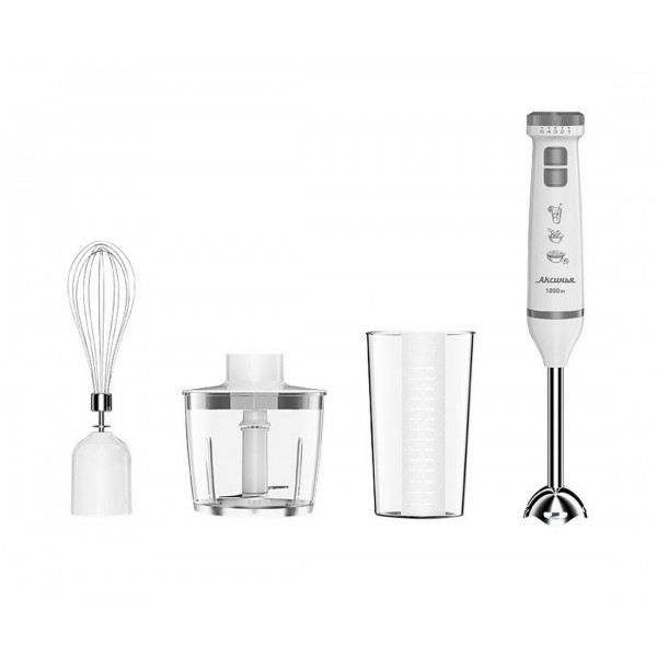 Блендер Аксинья КС-307В белый/серый, 1000Вт
