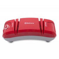 Электроножеточка Sakura SA-6604R красный/белый