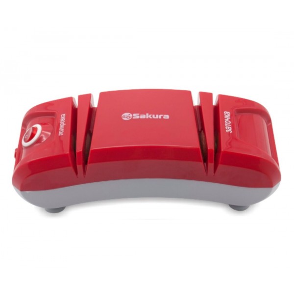 Электроножеточка Sakura SA-6604R красный/белый