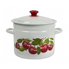 Кастрюля эмалированная КМЗ Вишневый сад 8л (41804-202/6-У2)