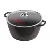 Кастрюля Горница гранит К323аг 10л алюминиевая с антипригарным покрытием