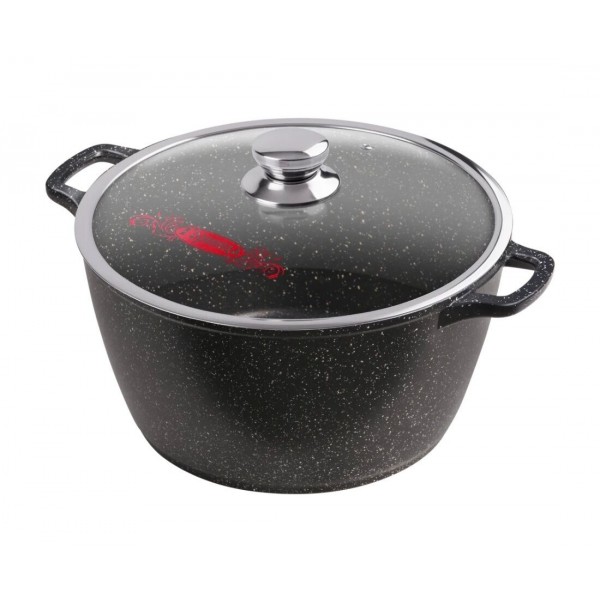 Кастрюля Горница гранит К323аг 10л алюминиевая с антипригарным покрытием