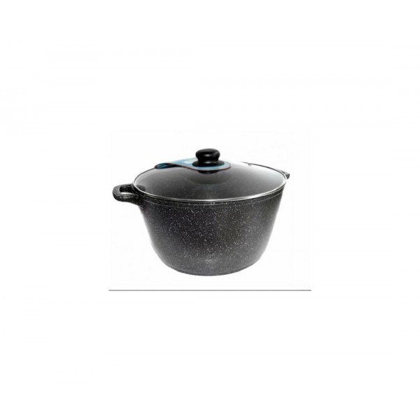 Кастрюля со стеклянной крышкой Горница гранит К3032аг