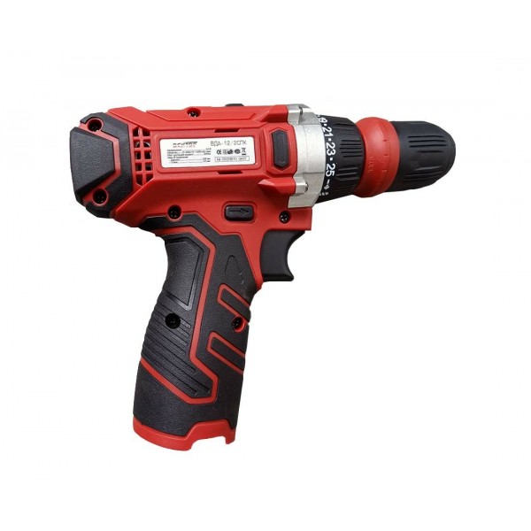 Шуруповерт аккумуляторный ВЕКТОР ВДА-12/2СПК с DFR патроном