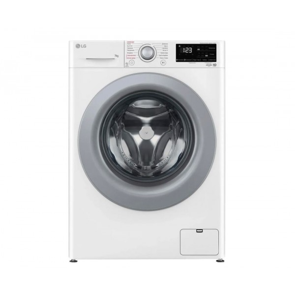 Стиральная машина автомат LG F2V3HS4W с паром, 7кг, инверторная, белый