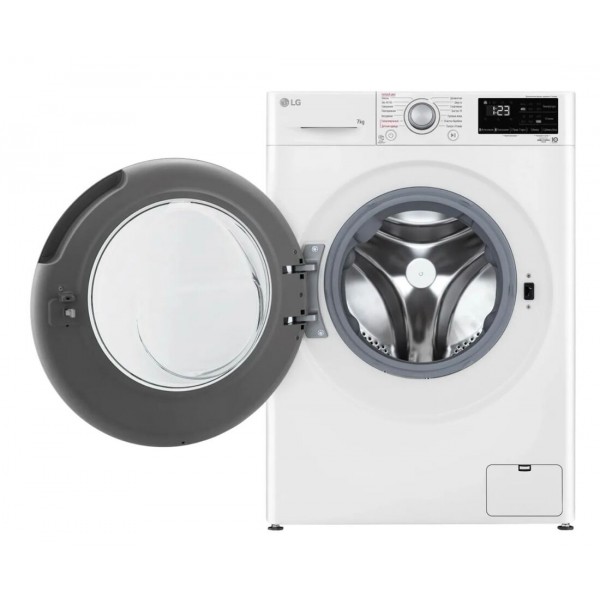 Стиральная машина автомат LG F2V3HS4W с паром, 7кг, инверторная, белый