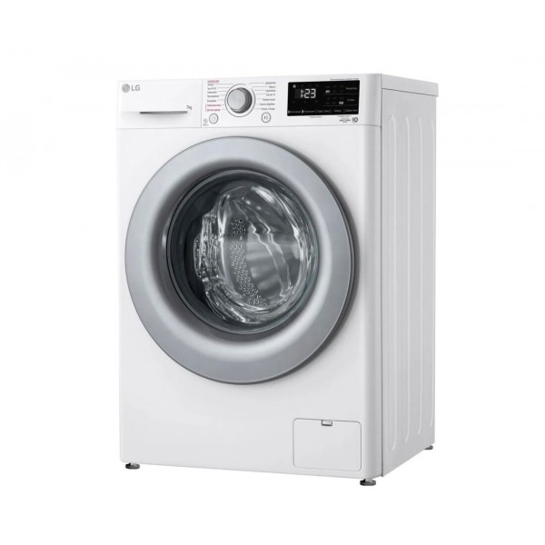 Стиральная машина автомат LG F2V3HS4W с паром, 7кг, инверторная, белый