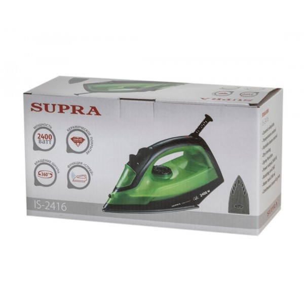 Утюг Supra IS-2416 2400Вт зеленый/черный