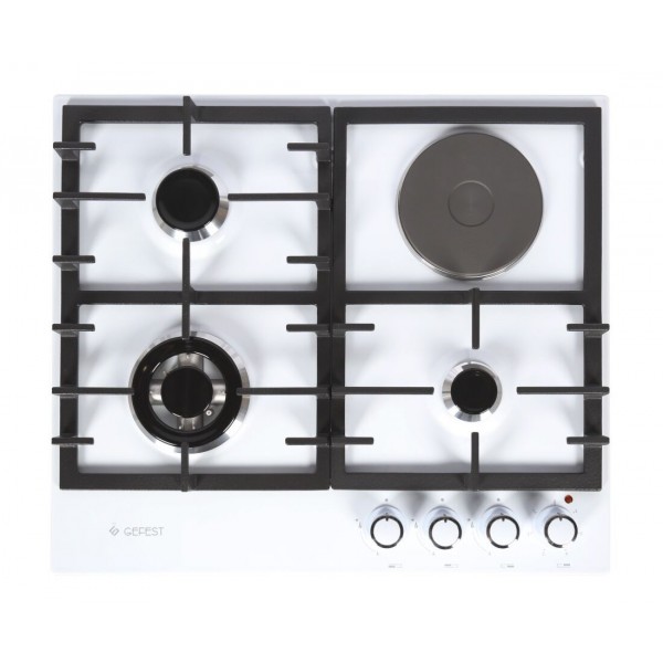 Варочная поверхность газоэлектрическая Gefest ПВГЭ 6401 К2 белый