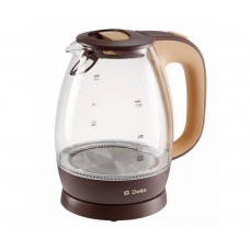 Эл.чайник DELTA DL-1203 коричневый/бежевый