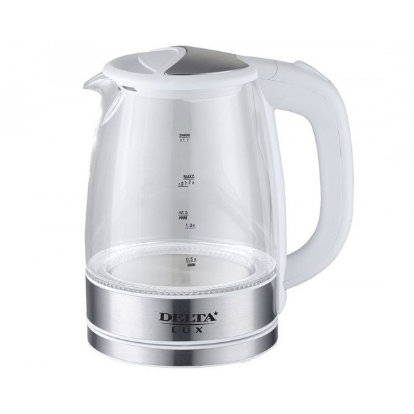 Эл.чайник DELTA LUX DL-1204W белый