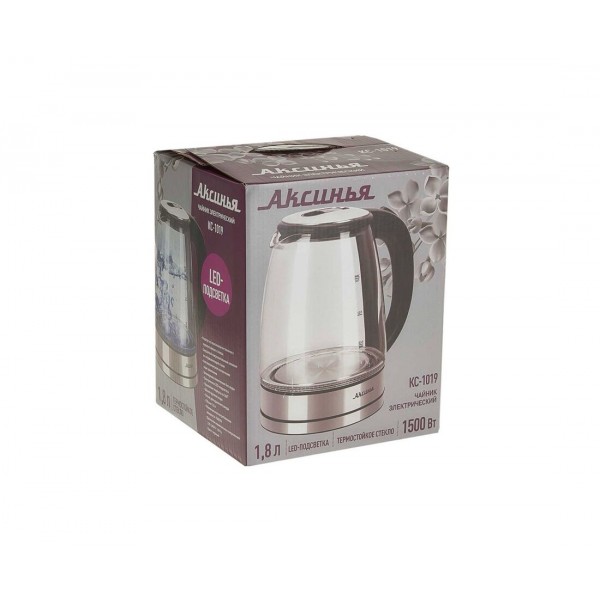 Электрочайник Аксинья КС-1019 1,8л 1500Вт черный