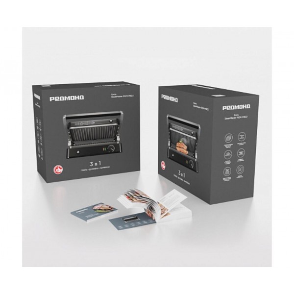 Гриль Redmond SteakMaster RGM-M822 1950 Вт черный/сталь