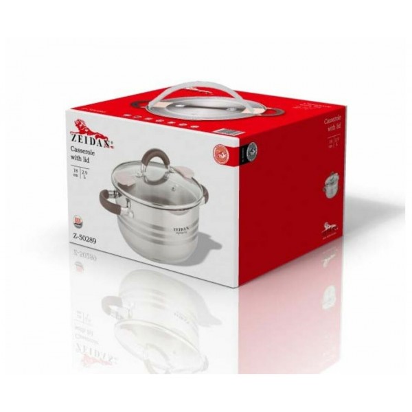 Кастрюля 2,9 л Zeidan Z50289 со сливом