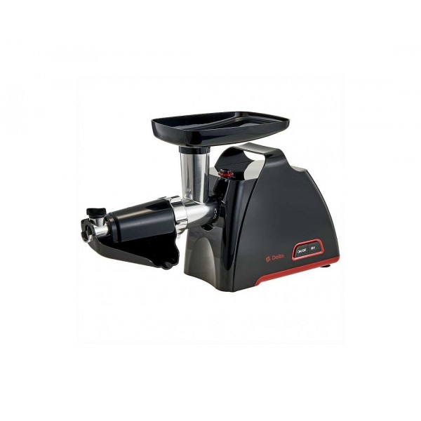 Мясорубка DELTA DL-6105M черная/красная 2000Вт+насадка д/томатов