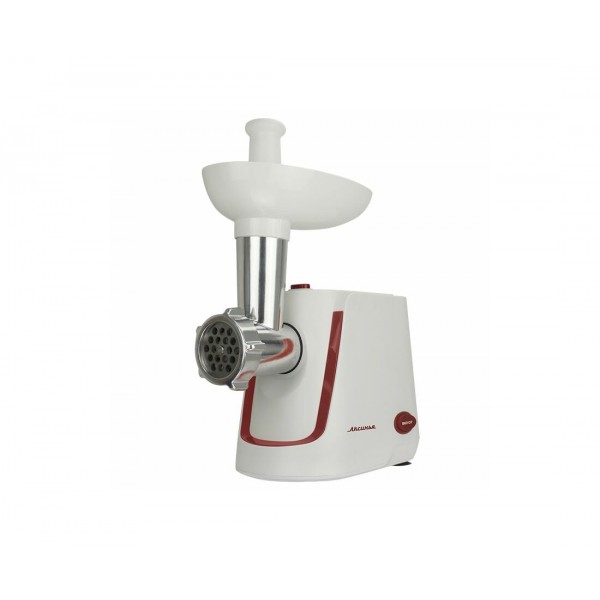 Мясорубка Аксинья КС-2002 белый/красный + насадка для томатов, 2000Вт, 1,7 кг/мин, реверс