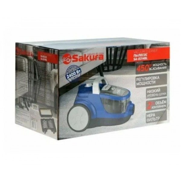 Пылесос Sakura SA-8314BL 2400Вт синий металлик