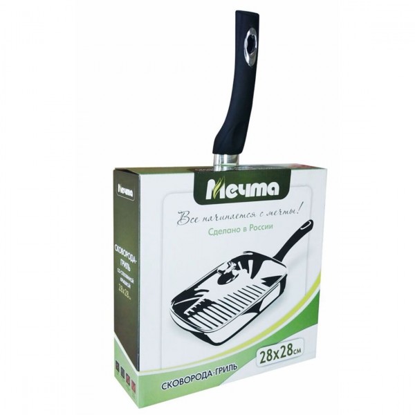 Сковорода-гриль Мечта star 28 см 68803 гранит