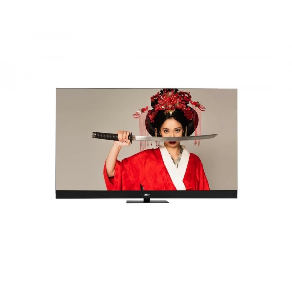 Телевизор AKAI QLED 144Гц GoogleTV 65 дюймов с саундбаром, черный