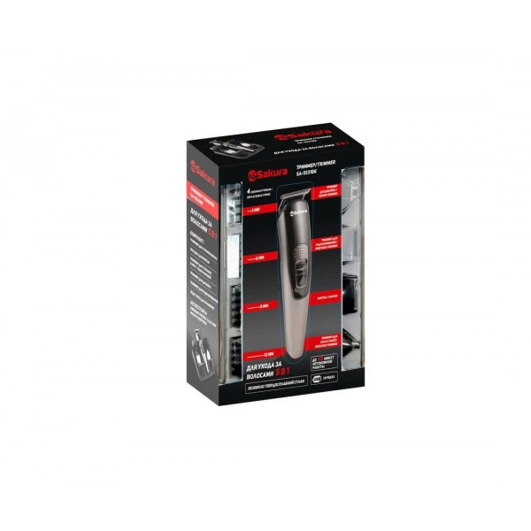 Триммер беспроводной для волос Sakura SA-5531BK черный