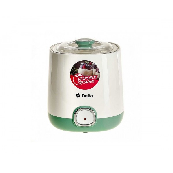 Йогуртница DELTA DL-8400 белая/серо-зеленая