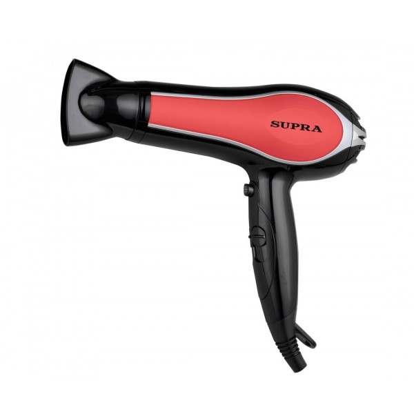 Фен SUPRA PHS-2206L 2200 Вт черный/красный