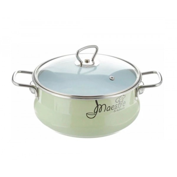 Кастрюля эмалированная Appetite Maestro 3л (8ST205S салатовый)