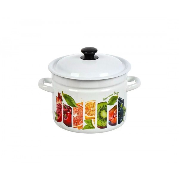 Кастрюля эмалированная КМЗ Палитра вкуса 6л (41804-182/6-У4)