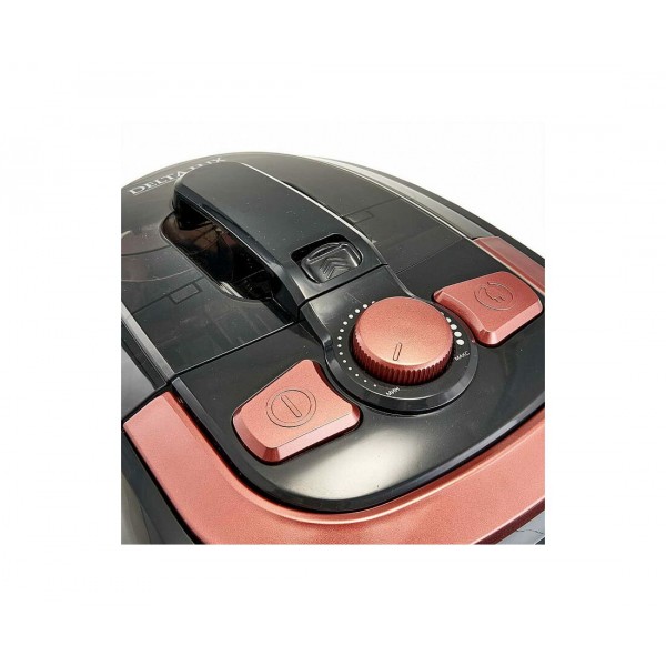 Пылесос DELTA LUX DE-3501 Супер-циклон черный с терракотовым