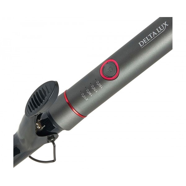 Щипцы для волос (плойка) DELTA LUX DE-5401 темно-серый