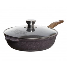 Сковорода с крышкой Мечта Premium violet алюминиевая с антипригарным покрытием 28см (с28904)